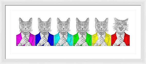 One Cool Cat - Framed Print