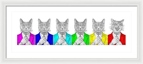One Cool Cat - Framed Print