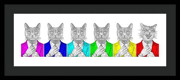 One Cool Cat - Framed Print