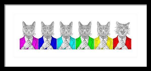 One Cool Cat - Framed Print