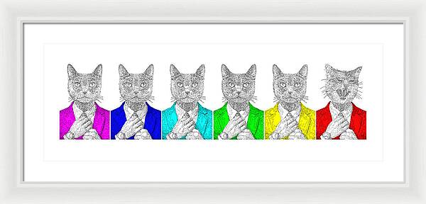 One Cool Cat - Framed Print