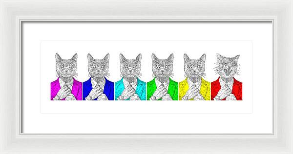One Cool Cat - Framed Print