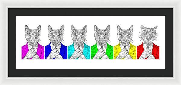 One Cool Cat - Framed Print