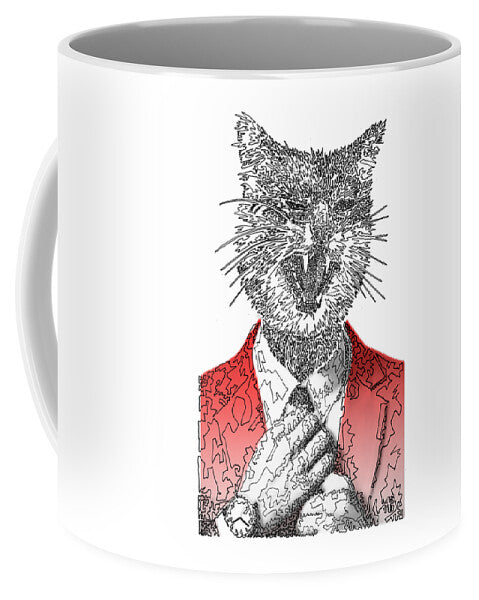 RED Cool Cat - Mug