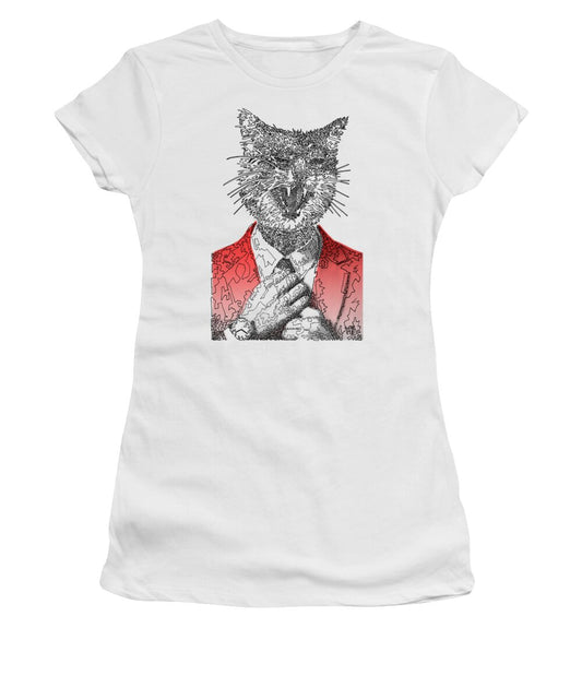 RED Cool Cat - Women's T-Shirt