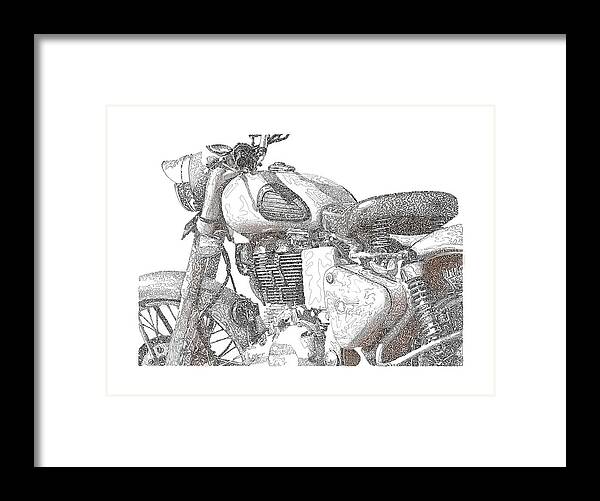 Royal Enfield - Framed Print