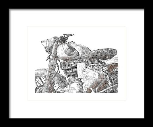 Royal Enfield - Framed Print
