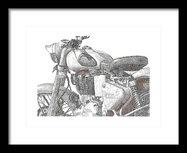Royal Enfield - Framed Print