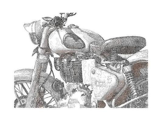 Royal Enfield - Art Print