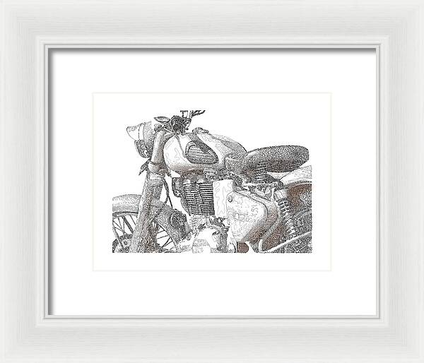 Royal Enfield - Framed Print