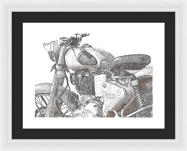 Royal Enfield - Framed Print
