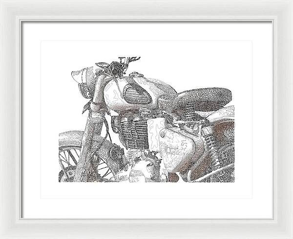 Royal Enfield - Framed Print
