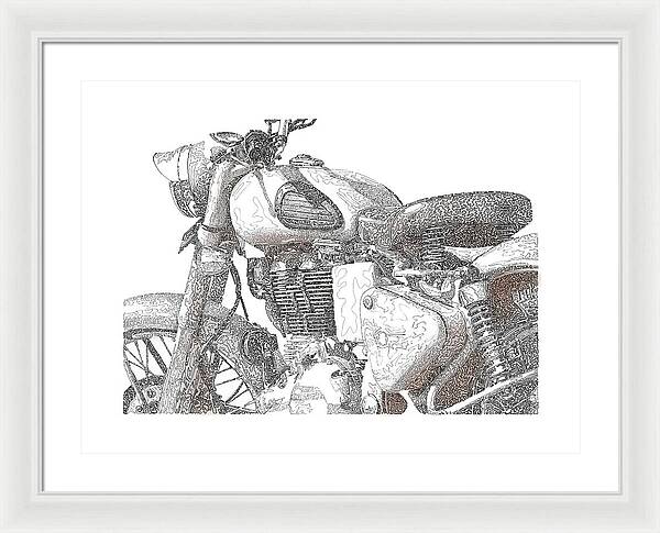 Royal Enfield - Framed Print