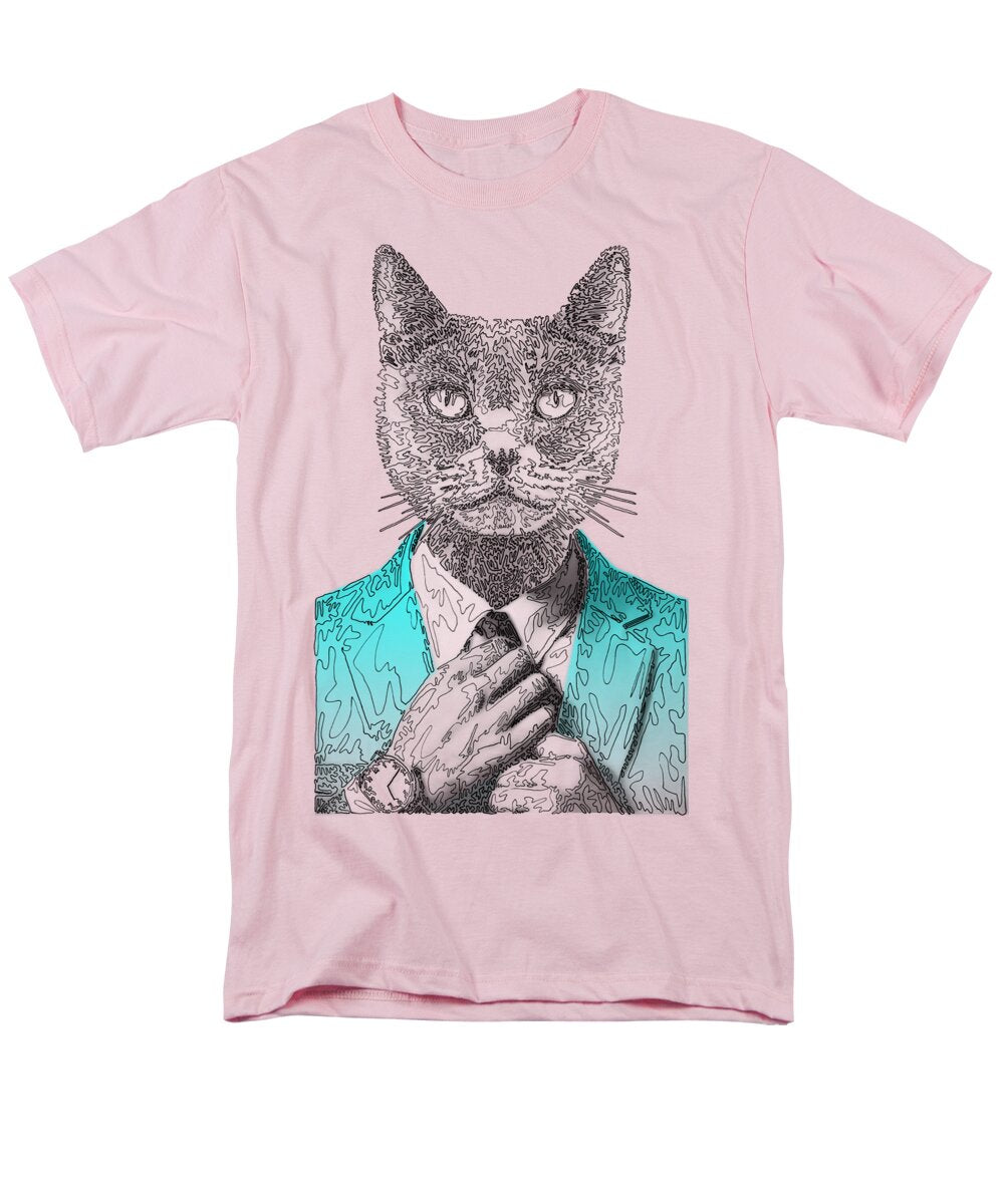 CYAN Cool Cat - Men's T-Shirt  (Regular Fit)