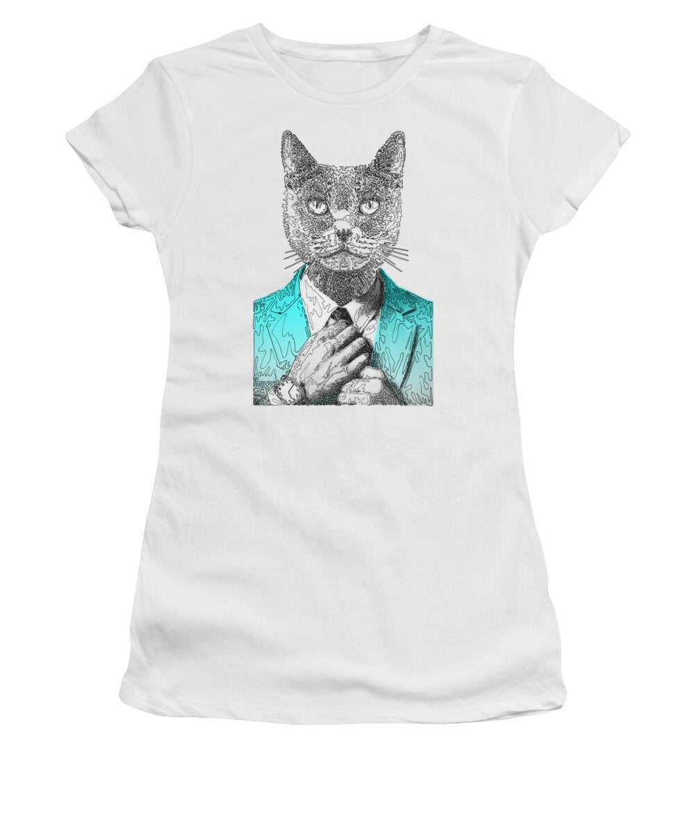 CYAN Cool Cat - Women's T-Shirt