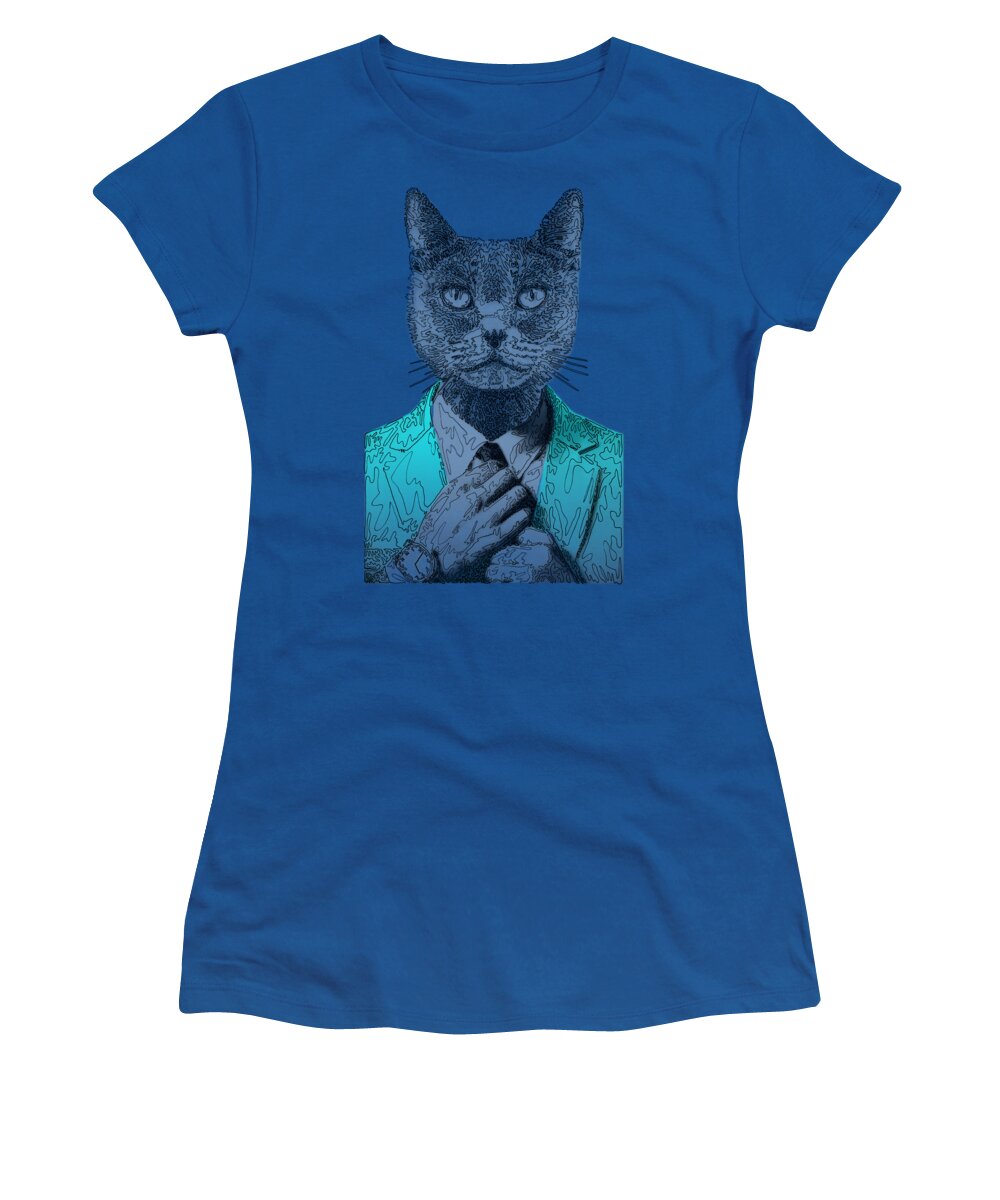 CYAN Cool Cat - Women's T-Shirt