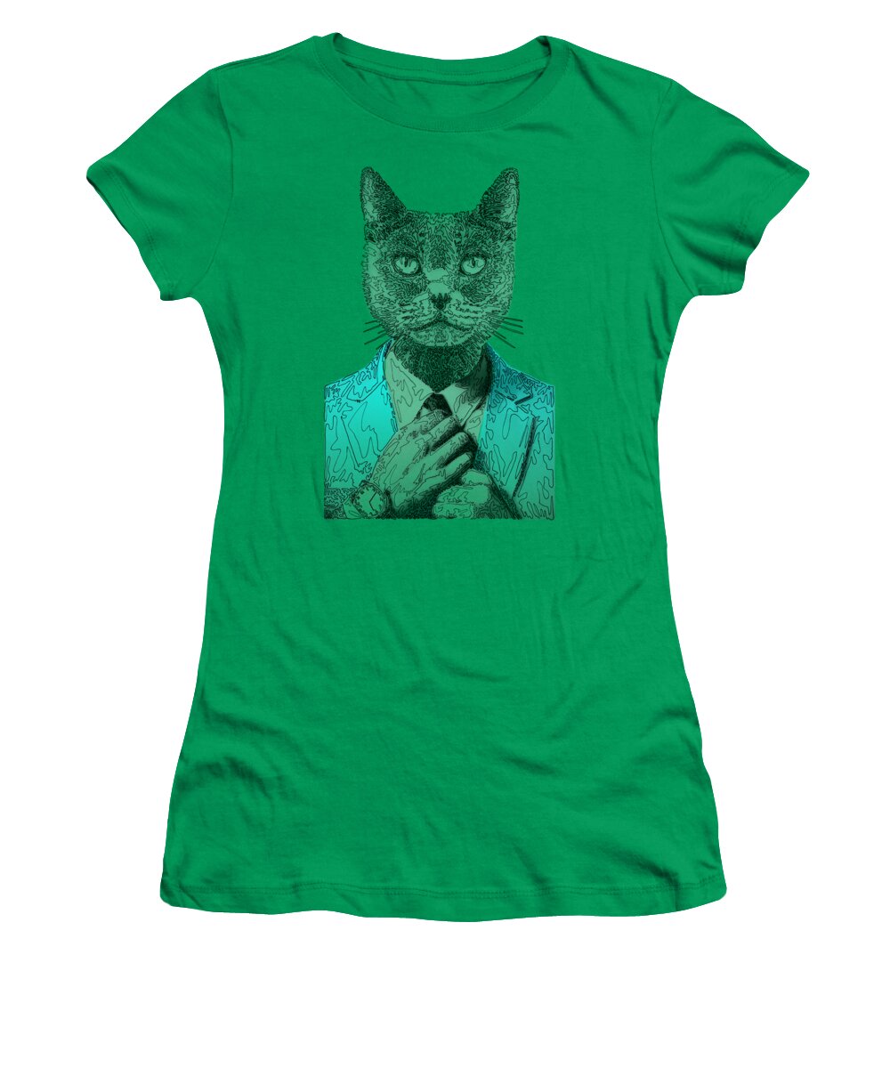 CYAN Cool Cat - Women's T-Shirt