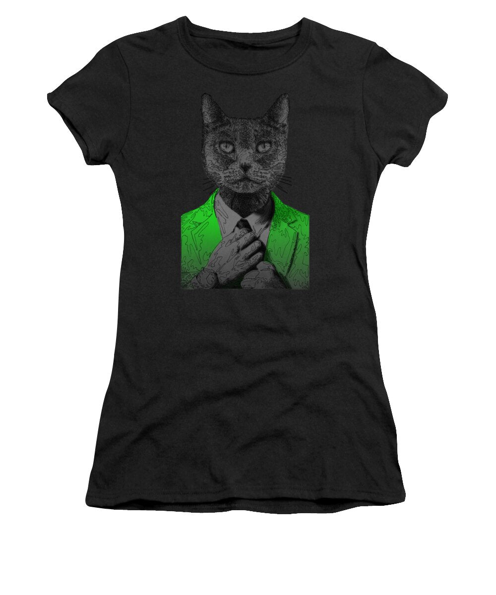 GREEN Cool Cat - Women's T-Shirt