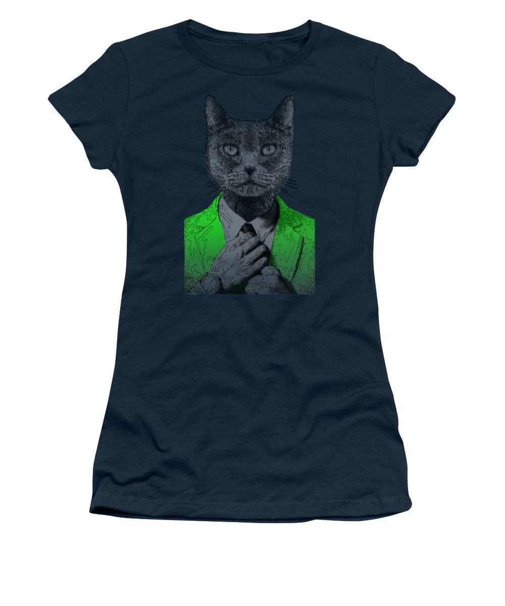 GREEN Cool Cat - Women's T-Shirt