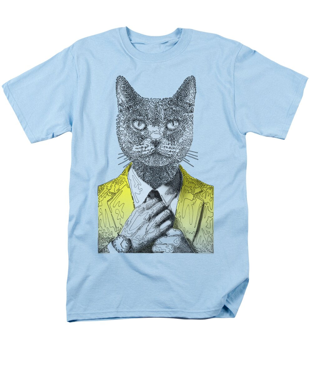 YELLOW Cool Cat - Men's T-Shirt  (Regular Fit)