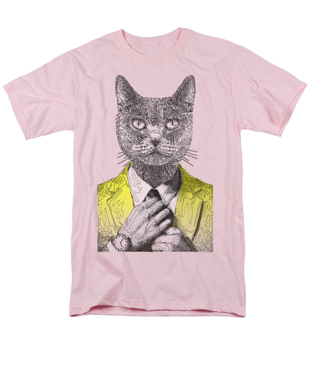 YELLOW Cool Cat - Men's T-Shirt  (Regular Fit)