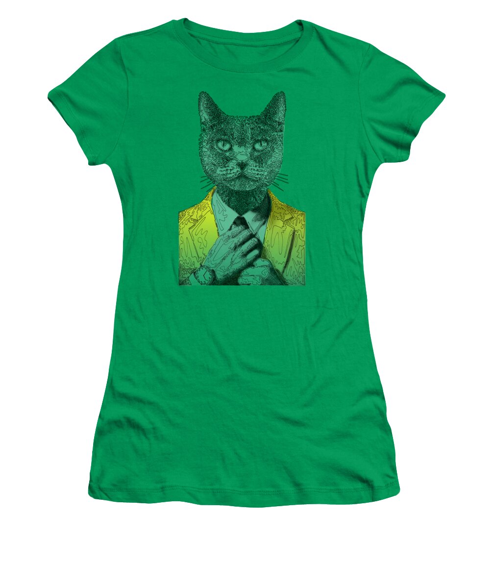 YELLOW Cool Cat - Women's T-Shirt