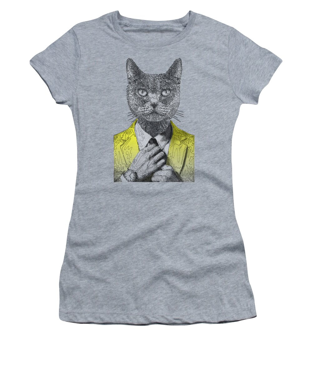 YELLOW Cool Cat - Women's T-Shirt