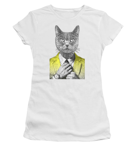 YELLOW Cool Cat - Women's T-Shirt