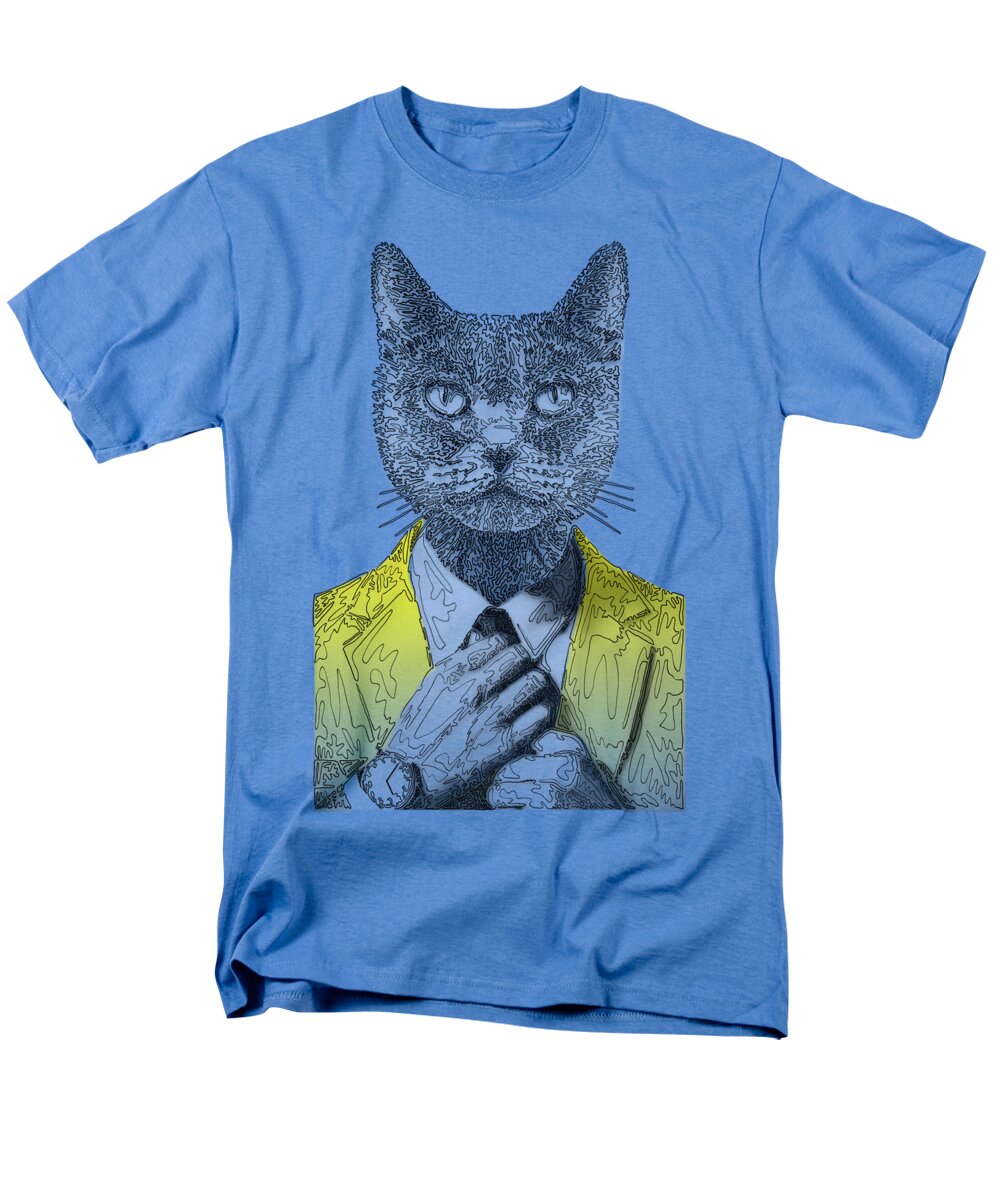 YELLOW Cool Cat - Men's T-Shirt  (Regular Fit)
